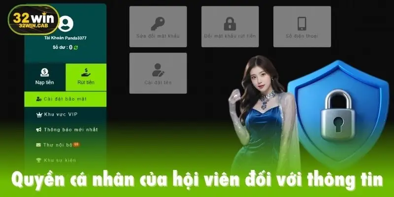 Quyền cá nhân của hội viên đối với thông tin