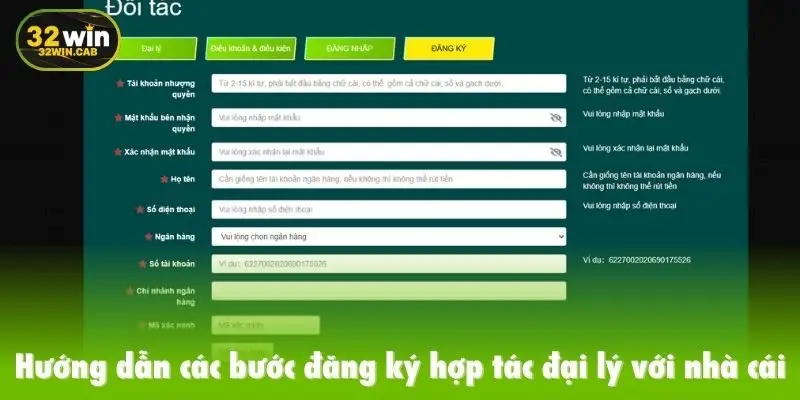 Hướng dẫn các bước đăng ký hợp tác đại lý với nhà cái