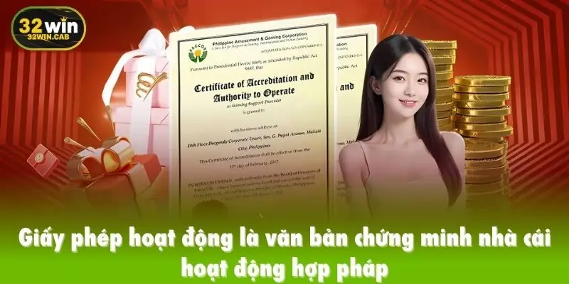 Giấy phép hoạt động là văn bản chứng minh nhà cái hoạt động hợp pháp