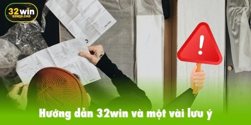Hướng dẫn 32win và một vài lưu ý