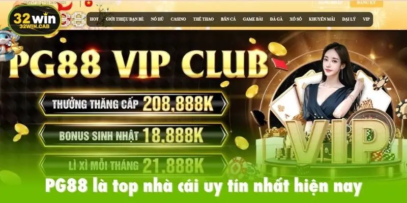 PG88 là top nhà cái uy tín nhất hiện nay